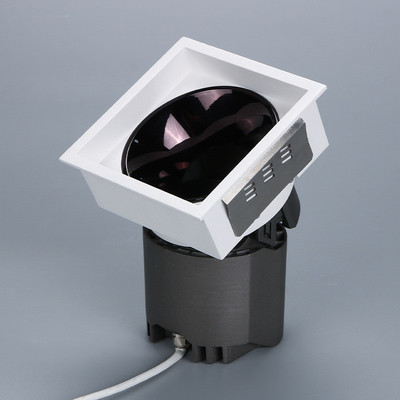 厂家货源深杯防眩光筒灯led嵌入式可调角度方形灯无主照明灯