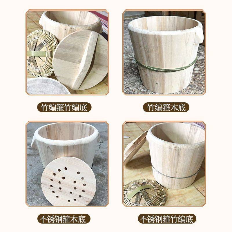 热销蒸饭木桶香杉木蒸子饭家用桶饭甑子蒸笼商用大号酒米桶饭蒸桶