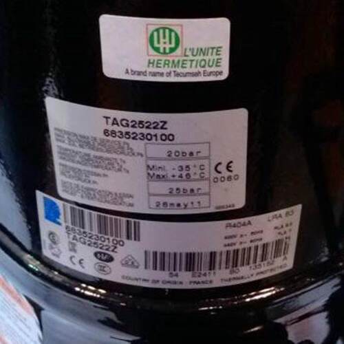 热销tag2522ztag2522k6匹法国泰康冷藏除湿冷库机组压缩机