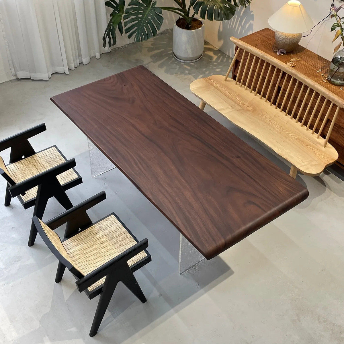 南美胡桃木实木大板桌茶桌椅一桌五椅组合北美黑胡桃茶台办公泡茶,商业/办公家具,大班台/主管桌,淘宝优惠券,粉丝福利购,淘宝优惠卷