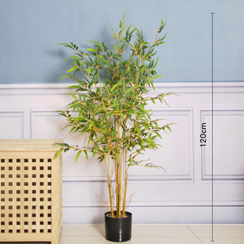仿真竹子落地仿真仙人掌竹树客厅假绿植盆栽摆件大型植物装饰盆景