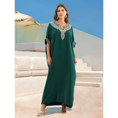 沙滩罩衫绳绣度假罩衫沙滩23123l（4色）