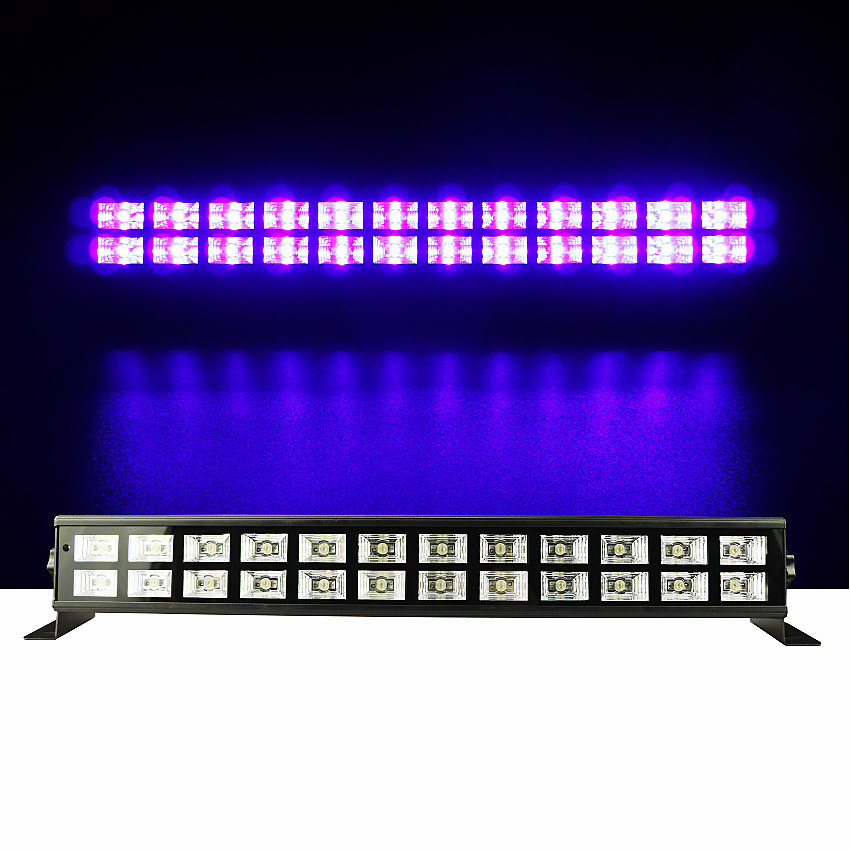 热销光灯24颗uv紫遥控dmx512帕灯洗墙灯氛围声控舞台灯气氛酒吧装