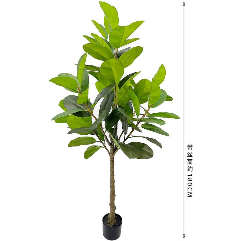 仿真橡皮树北欧仿生绿植橡胶树植物盆栽室内家居客厅落地装饰盆景