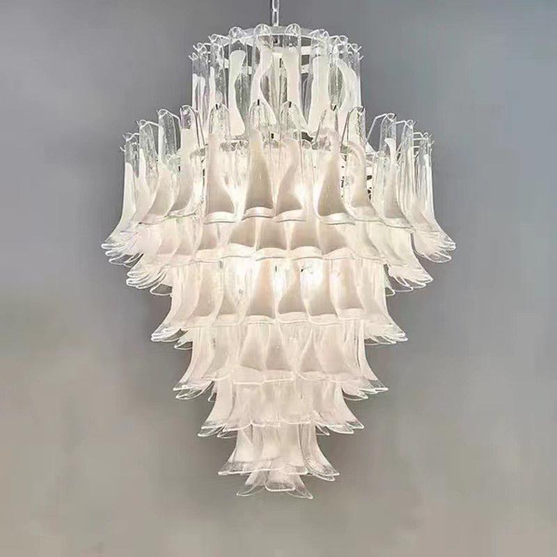 法式主轻奢楼梯吊灯美式个性艺术玻璃房间客厅灯卧室灯温馨浪漫