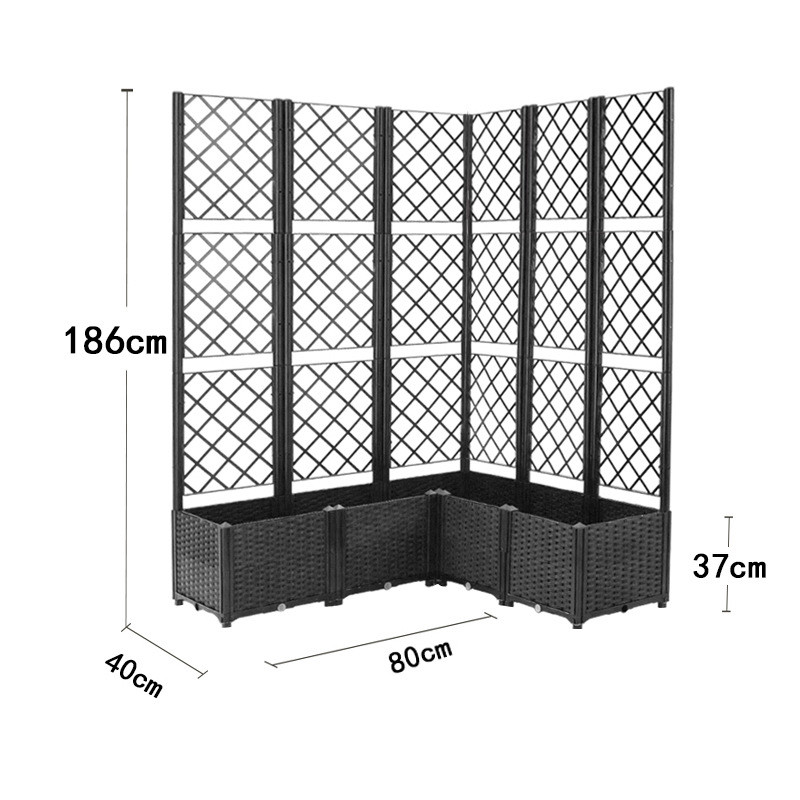 户外种植箱黄瓜种菜箱蔬菜阳台花箱带篱笆栅栏葡萄爬藤架攀爬支架