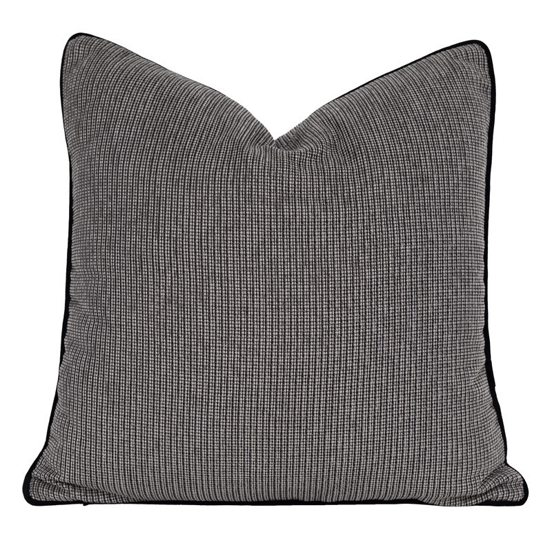 酒店民宿床品多件套床旗抱枕现代轻奢样板房棕色床旗靠枕米搭配