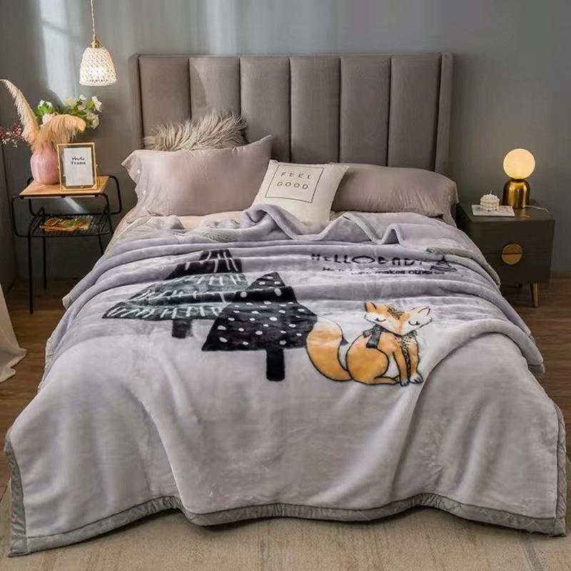 厂家批发拉舍尔冬季毛毯加厚保暖空调午睡盖毯双人法兰绒礼品毯子