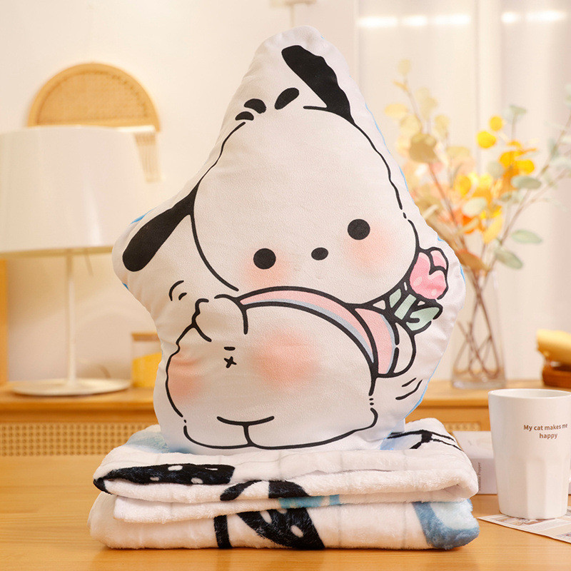 卡通抱枕毯子午睡毯二合一车载毛毯空调毯便携旅行毯沙发毯盖毯