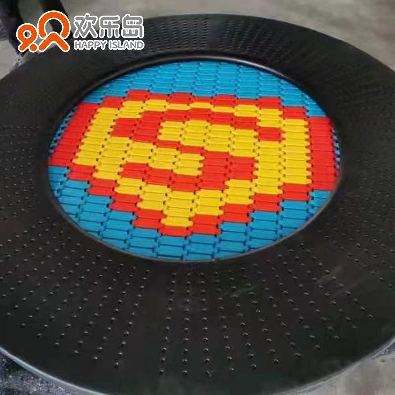 式地蹦床大型蹦床公园地埋户外儿童成人通用卡通蹦床定做规划设计