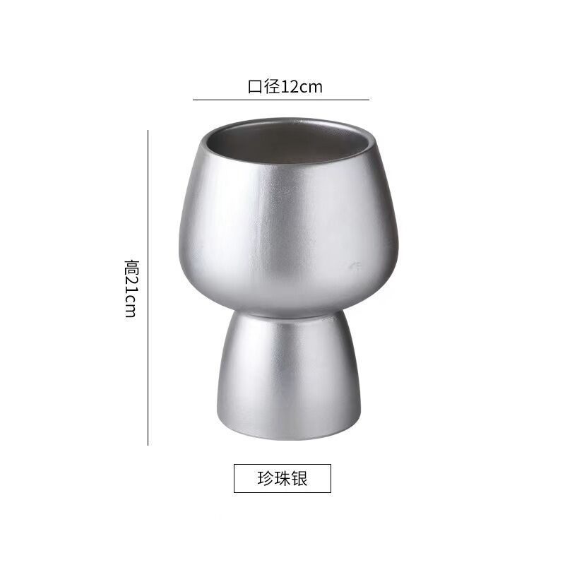 蝴蝶兰花盆高脚北欧极简风桌面家居陶瓷外贸轻奢感花器