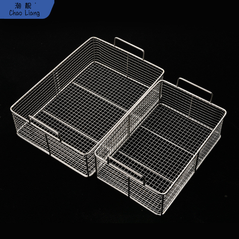 不锈钢方篮商用方形油条筐沥油篮控油架炸鸡裹粉炸网油条抖篮包邮