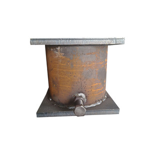 临时支座桥梁钢砂筒预制箱梁支撑t型可拆式临时砂桶支座砂浆支座