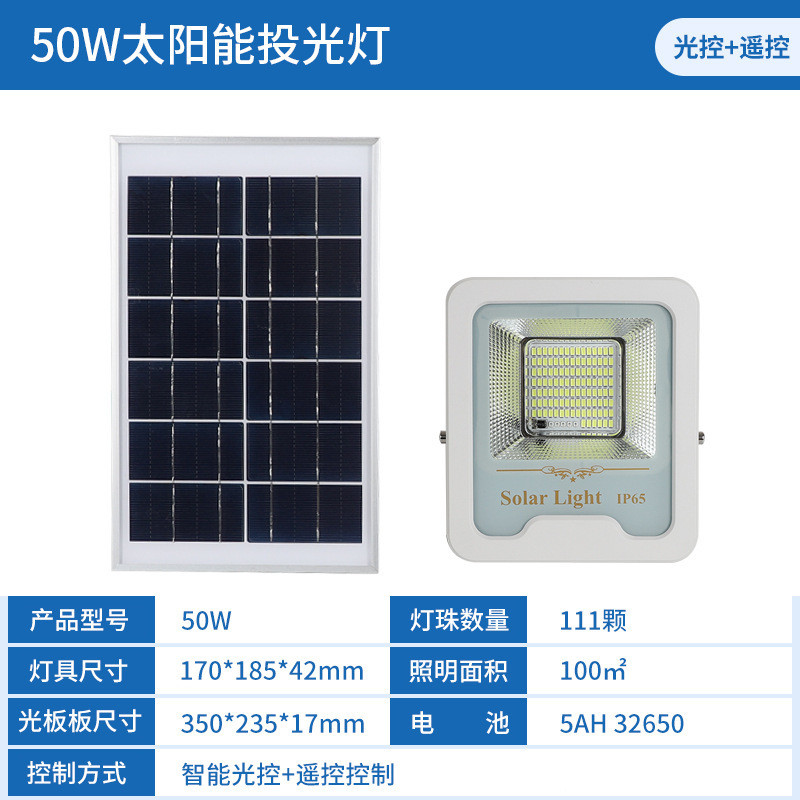 户外防水惠民款太阳能投光灯大功率led家用超亮庭院感应壁灯
