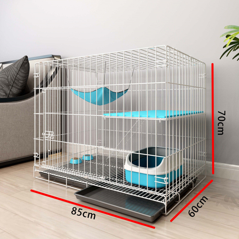 猫笼家用室内超大自由空间便捷厕所一体可折叠带外出二三层猫别墅