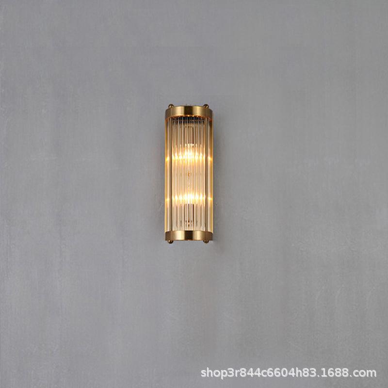 后现代客厅壁灯卧室轻奢玻璃酒店立柱led简约室内设计师工程