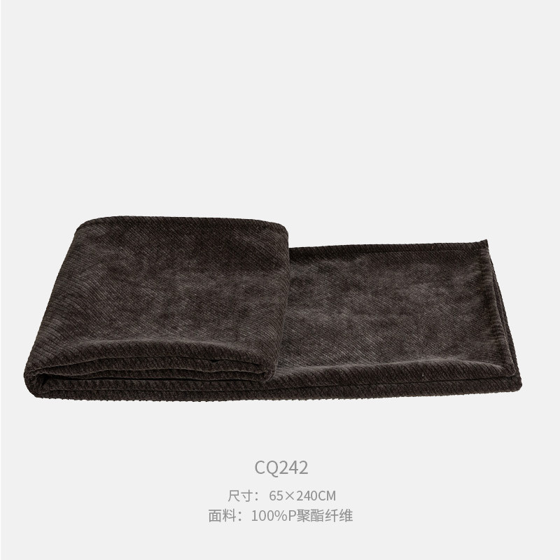 焦糖色酒店软装床品多件套棕色民宿样板间卧室床上靠枕床旗床尾巾