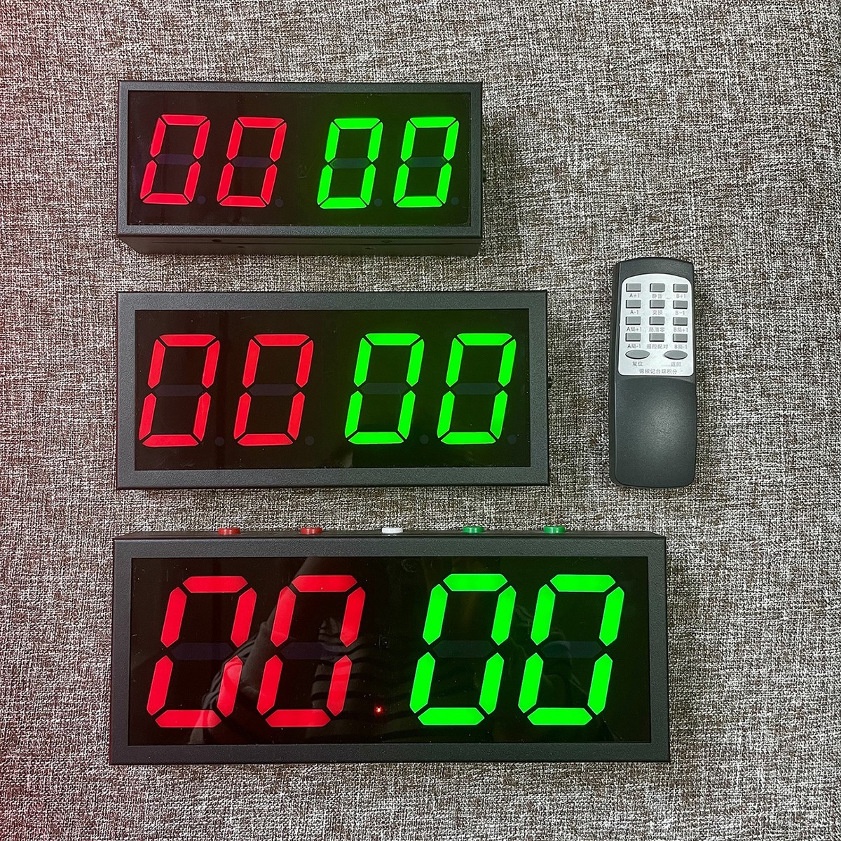 台球电子记分牌 球房比分 桌球计分器 翻分牌积分  便携遥控按键