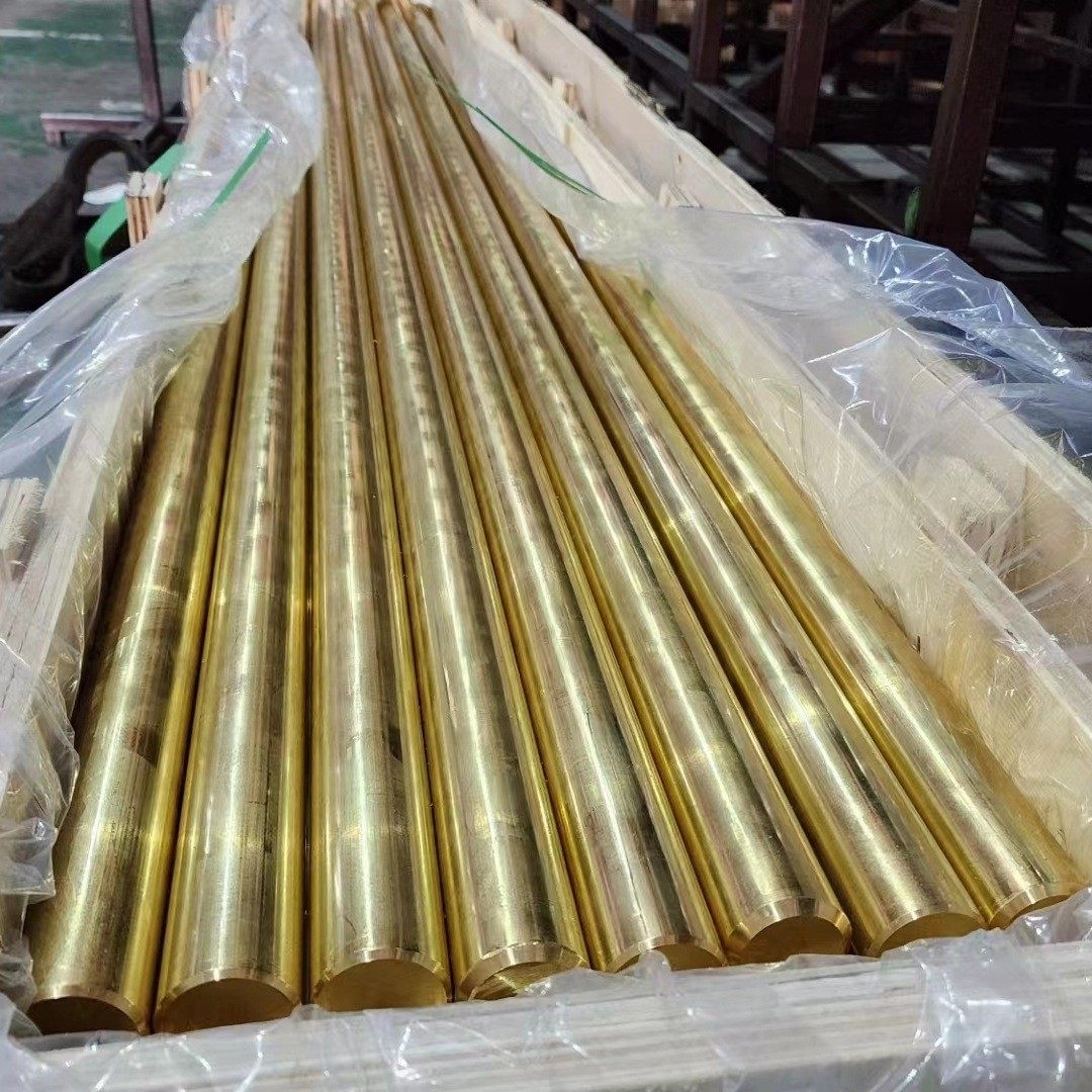 批发黄铜加工59铜棒铜合金材料c17200圆铜棒黄铜条圆铜条表面价格