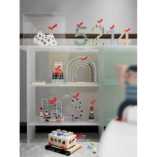 女童样板房间营销中心儿童房简约现代卧室柜摆件装饰品活动区