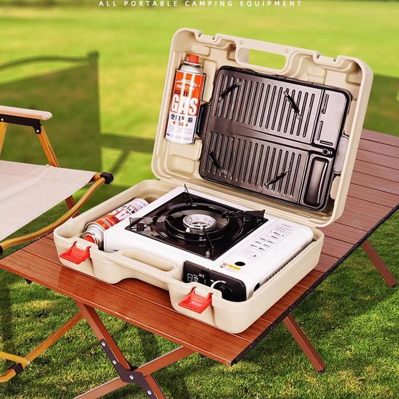 热销卡式炉户外便携式气罐瓦斯罐新款家用锅烤盘套装火锅