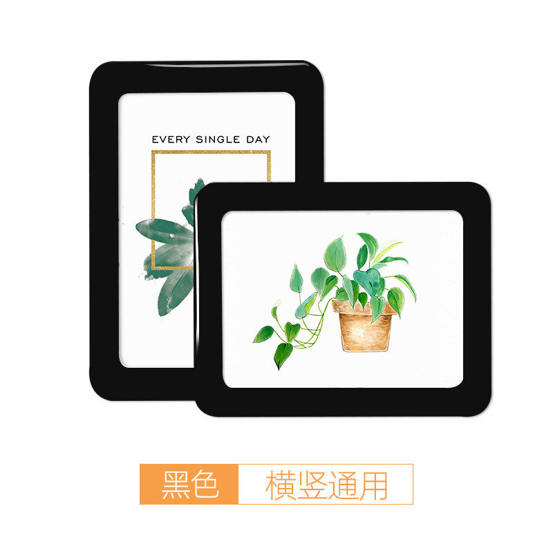 61n磁性硅胶相框挂墙儿童照片墙贴组合展示6寸7寸磁吸奖状装裱收