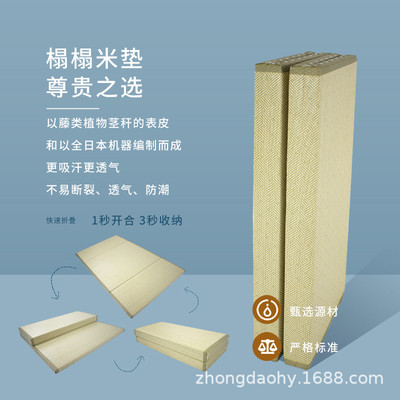 中沧鸿岛日式榻榻米地垫折叠垫子踏踏米地铺垫打地铺床垫藤席床垫