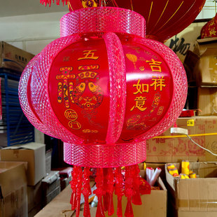 高亮走马灯插电灯带流水发光灯笼彩色旋转彩灯别墅自建房大门装饰