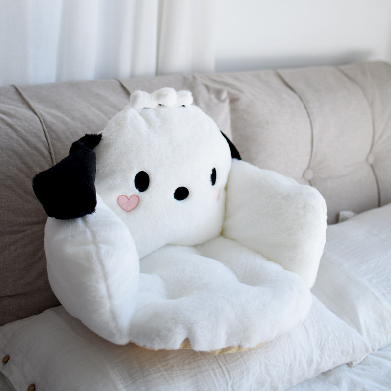 wm9a毛绒加厚玉桂狗库洛米坐垫乐蒂板凳座椅全包保暖美靠垫宿舍靠