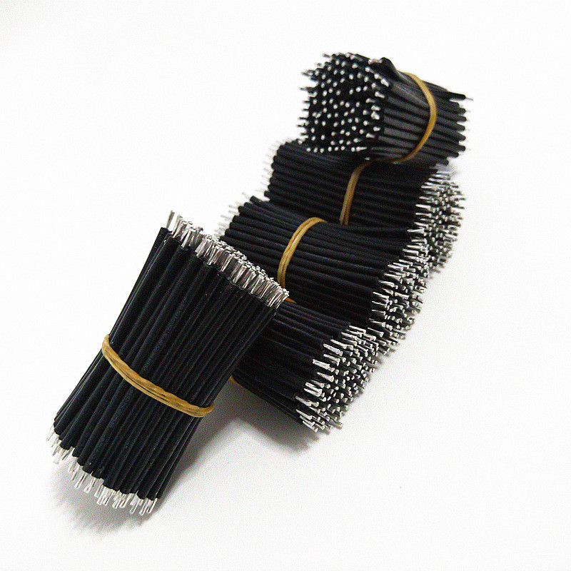 厂家直销UL3239高温硅胶线30AWG端子连接线110mm剪线导线加工