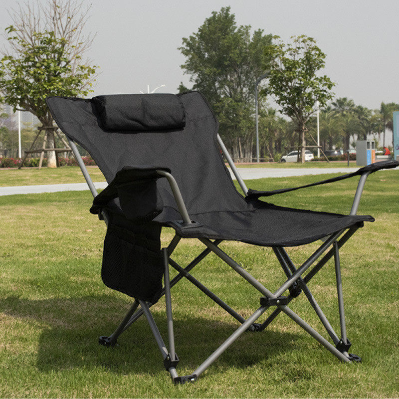 户外躺椅坐躺两用折叠医院陪护轻便单人简易沙滩椅便携式午休睡床