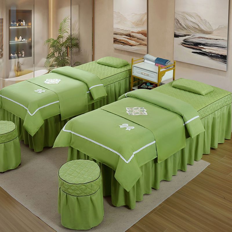 床单网红新款床罩四件套理疗院推拿洗头床罩被套单件