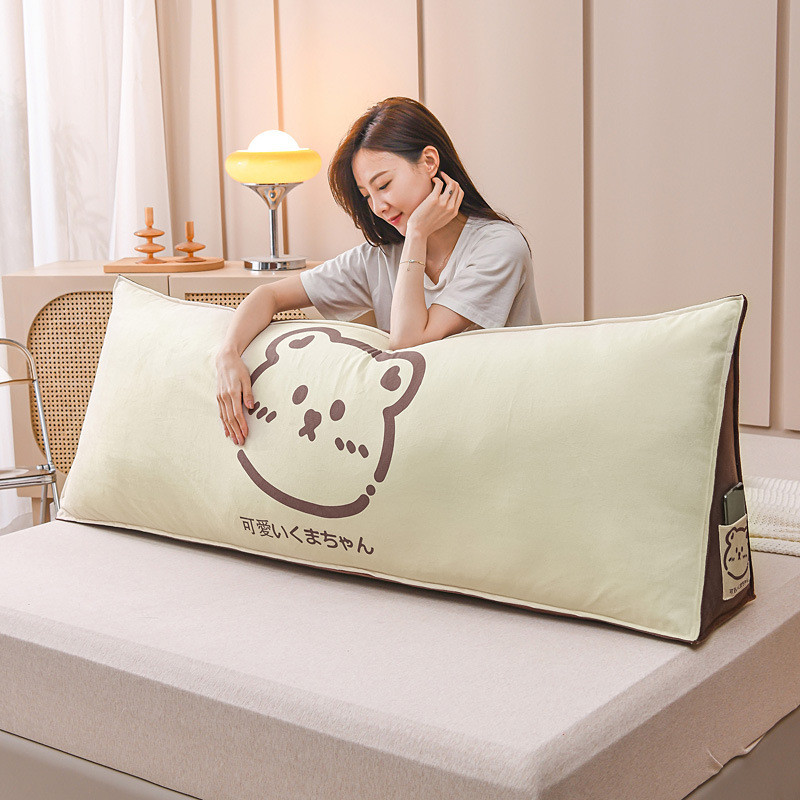 rkt4靠背垫靠枕软包三角榻榻米床上沙发看书护腰大床头靠垫抱枕头