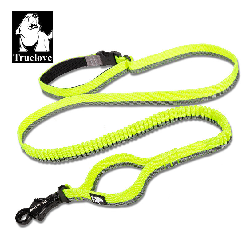 truelove宠物狗牵引绳弹力缓冲跑步户外运动外贸系腰可