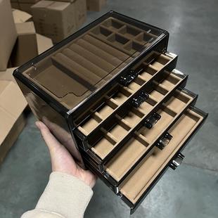 五层大容量首饰盒耳环耳钉饰品收纳盒家用珠宝盒多格分类整理盒