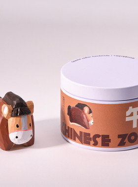 1s2j批发木刻自习室|十二生肖手工桌面新年木雕摆件车载饰品情侣