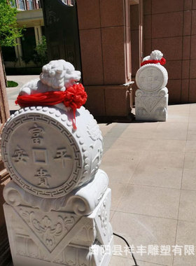 定制石雕供应门墩家居庭院酒店门口多样式一对旧抱鼓石厂家仿古