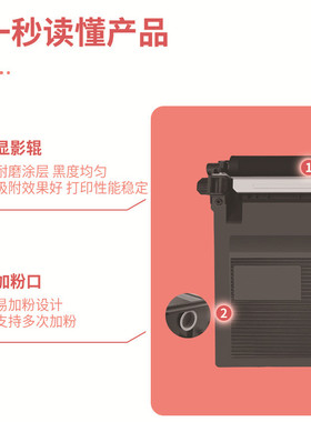 热销适用汉光p8401硒鼓tn8401打印机墨粉p8401粉盒盒dr8401鼓架成