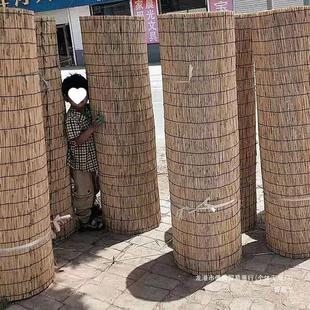 芦苇帘大卷遮光草帘子卷帘外装 饰户外内外遮阳碳化 民宿庭院装 修装