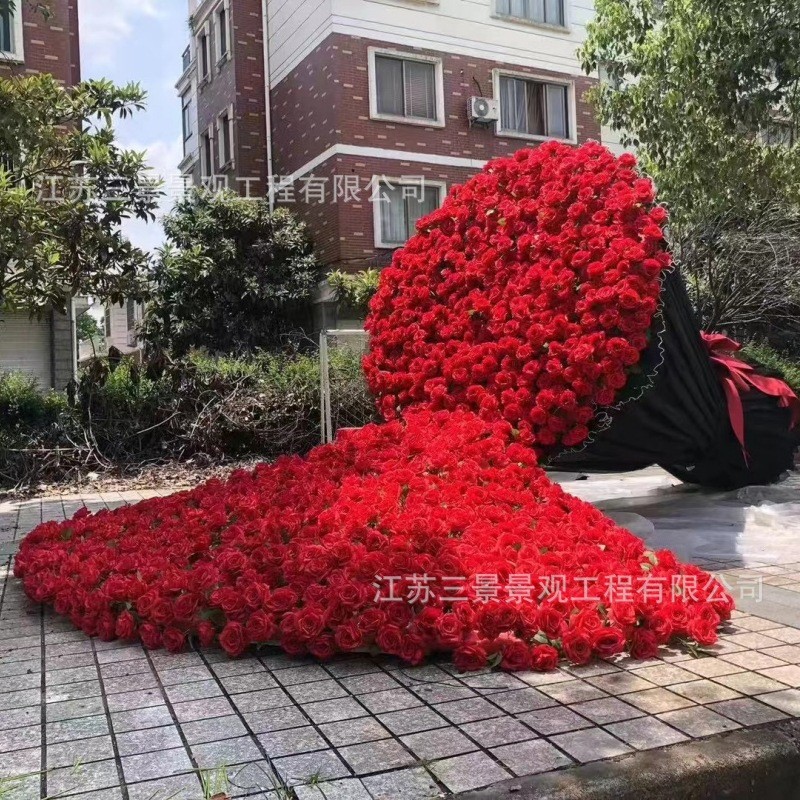 景观捧花网红巨型打卡拍照道具户外景区美陈摆件节日活动仿真装饰