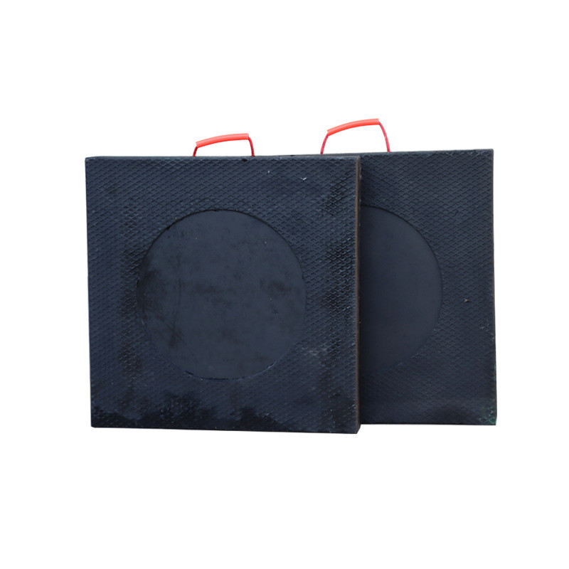 黑色随车垫板耐磨抗压分子支腿垫板超高泵车聚乙烯吊车支腿垫板