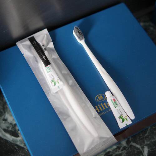 批发一次性牙刷带牙膏宾馆软毛牙具民宿洗漱用品家用待客套装酒店
