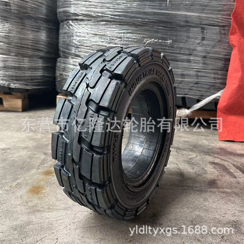 热销工业叉车轮胎15*4.5-818*7-821*8-9实心平板拖车轮胎