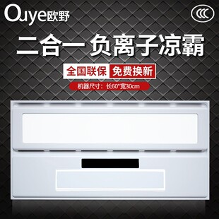 凉霸吊顶二合一遥控无线多功能智能凉霸 新款 吹风照明冷风扇