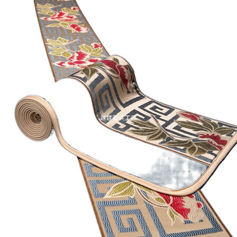 厂家批发中式沙发坐垫套罩红木盖床垫子靠背巾全包盖布棉麻罗汉巾