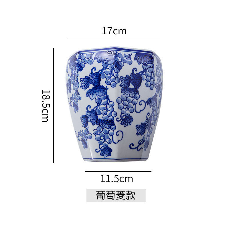 植物陶瓷手绘青花瓷壁挂花盆景德镇花瓶新中式复古风墙饰壁饰插花,鲜花速递/花卉仿真/绿植园艺,花盆,淘宝优惠券,粉丝福利购,淘宝优惠卷