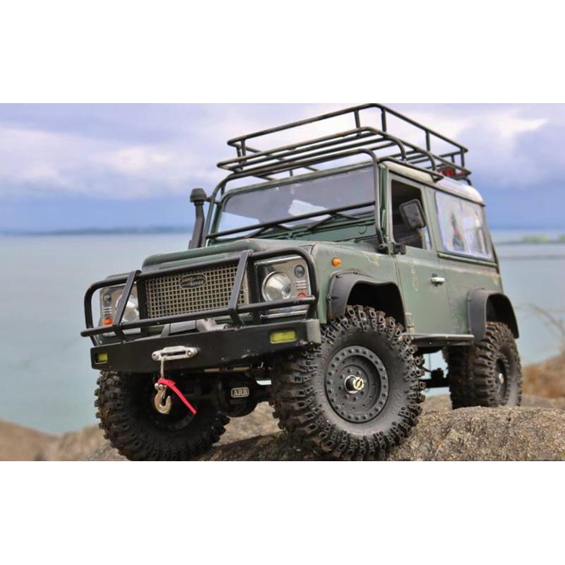热销1/10攀爬车rc4wdgelanded90金属行李架车壳遥控rclandrover