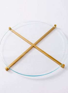 热销现代简约欧式轻奢水晶饰品圆形托盘摆件样板房售楼处创意软装