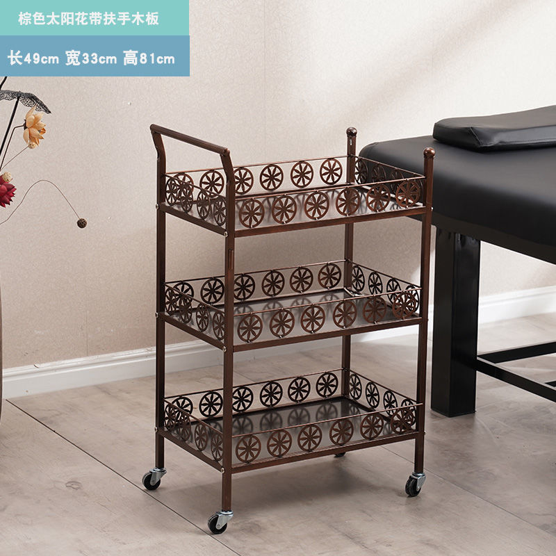 美容美发推车移动三层美容院小推车美甲纹绣火罐多功能工具车包邮