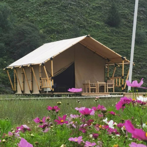 户外露营地豪华酒店式帐篷商用一室一厅住宿名宿餐厅野奢篷房